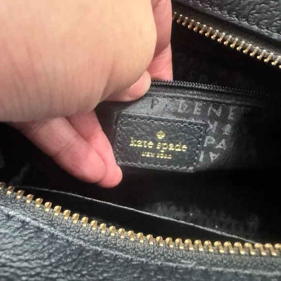Kate Spade Black Leather Shoulder Bag - Picture 3 of 3